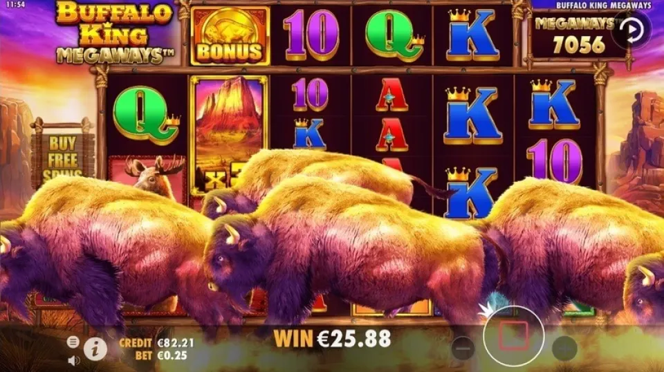 Buffalo King Megaways slot disponibile su Miliardario Casino